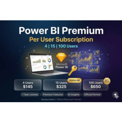 Power BI Premium Per User – 1 год (аккаунт или ключ подписки)