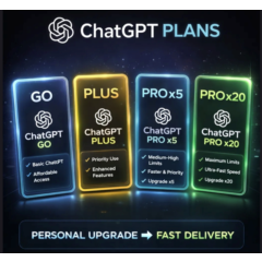 Код 🔑 ChatGPT Plus Go PRO X5 X20 | 🚀 Автовыдача 24/7 | ✅Гарантия весь срок службы