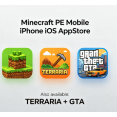 Minecraft PE Mobile iPhone iOS AppStore +TERRARIA+GTA