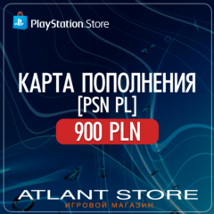 Карта пополнения PlayStation 900 zl PLN (Польша) (злотые)