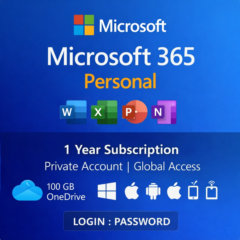 Подписка Microsoft 365 Personal на 1 год (частный аккаунт | глобальный доступ)