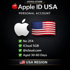 🇺🇸 Apple ID USA PERSONAL | @icloud.com |App Store| iCloud 5GB | 3 Вопроса | Отлёжка