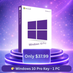 Windows 10 Pro – Ключ активации для 1 ПК – Автоматическая доставка