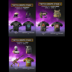 Gray Zone Warfare: 31/31 подписки+дроп, предметов, этапы 1-3, все дропы Twitch