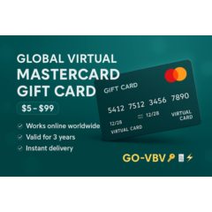 💳 Глобальная виртуальная платежная карта 🌍 | $5–$99 | ⏳ Срок действия 6 м – 3y