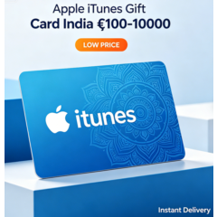 Подарочная карта Apple iTunes в Индии от 100 до 10000 рупий. Низкая цена.