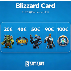 Карта Blizzard 20-40-50-70-90-100€ ЕВРО (Battle.net) EU