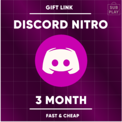 Discord Nitro | 3 месяца | Автодоставка 24/7