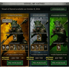 ДОСТУПНО В РОССИИ Diablo 4 Vessel of Hatred Выбор версии Battle.net