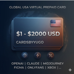 Карта номиналом от 1 до 1000 долларов США/ЕС работает везде.