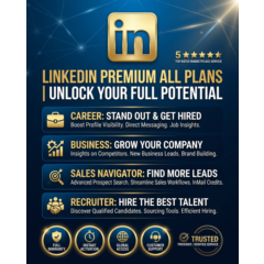 LinkedIn Premium Все Планы 1 Год | Career, Business, Sales, Recruiter
