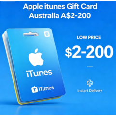 Подарочная карта Apple iTunes в Австралии на сумму от 200 до 200 австралийских доллар