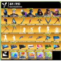 FN ( все платформы) СМЕНА ПОЧТЫ | 242 скина (42 платных) | 400 VB | Полный доступ