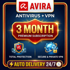 Avira Prime на 3 месяца (ссылка активации) для 5 устройств | Антивирус + VPN