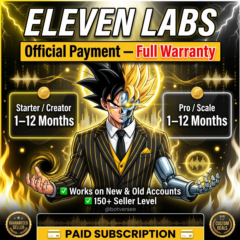 {Продление платной подписки} ElevenLabs Creator/Pro/Scale/Business на вашем счете