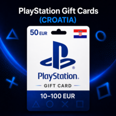 PlayStation Gift Cards Хорватия (HR) 10–100 EUR | Коды пополнения PSN