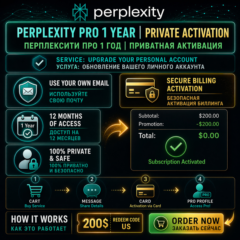 Perplexity Pro 1 Год | Услуга активации промокода