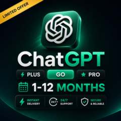 ChatGPT 5.4 Plus Go PRO | 1–12 месяцев | На вашем аккаунте