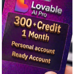 Lovable Pro 300+ кредитов | 1 месяц | ⚡Мгновенная доставка | Готовый аккаунт