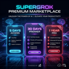 SuperGrok | 3 плана | 5 дней, 30 дней и 1 год | Лучшее предложение