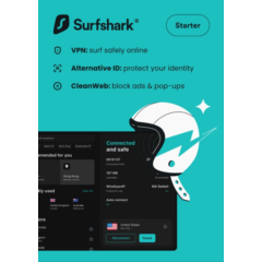 Surfshark VPN – 2 месяца VPN (Пробный доступ, Глобальный ключ)