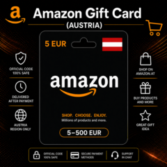 Amazon Gift Card (Австрия) 5–500 EUR | Код пополнения Amazon
