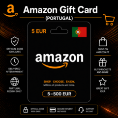 Amazon Gift Card (Португалия) 5–500 EUR | Код пополнения Amazon