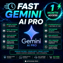 🚀 Быстрый доступ Gemini AI PRO 1 месяц | Ваш аккаунт | ⚡1 мин