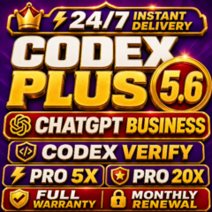[24/7] ChatGPT 5.6 PLUS + CODEX VERIFY | GO | PRO 5X / 20X | BUSINESS | FULL WARRANTY