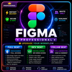 FIGMA PROFESSIONAL – Полная лицензия / лицензия разработчика / лицензия для совместно