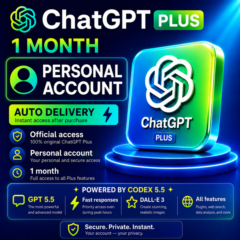 ChatGPT PLUS | На 1 месяц l Личный аккаунт авто-выдача
