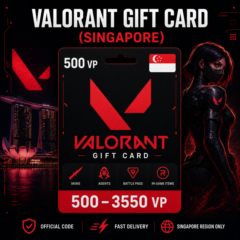 Valorant Gift Card (Сингапур) 500–3550 VP | Код пополнения
