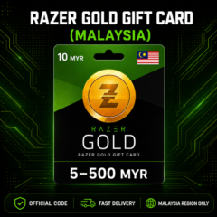 Razer Gold Gift Card (Малайзия) 5–500 MYR | Код пополнения