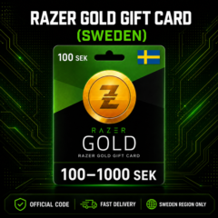 Razer Gold Gift Card (Швеция) 100–1000 SEK | Код пополнения