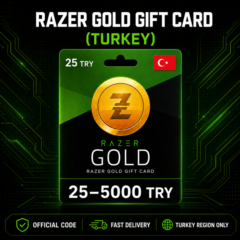 Razer Gold Gift Card (Турция) 25–5000 TRY | Код пополнения