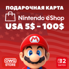 БЫСТРО Карта Nintendo eShop (US) 5-100$ | НИЗКАЯ ЦЕНА