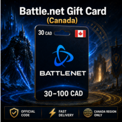 Battle.net Gift Card (Канада) 30–100 CAD | Код пополнения
