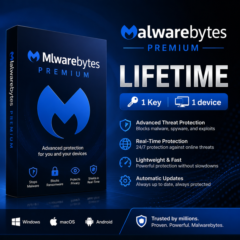 MalwareBytes Premium ПОЖИЗНЕННАЯ ПОДПИСКА 1 ключ 1 устройство