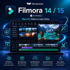 Wondershare Filmora 14/15 для Windows