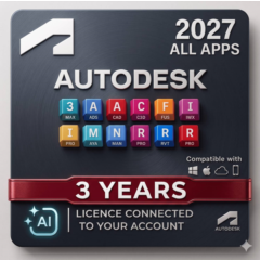 Активация Autodesk All Apps на 2024-2027 годы на 3 года