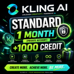 Kling AI — Стандартный 1 месяц (приватный аккаунт) +1000 кредитов