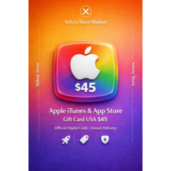 🍎 Apple Gift Card $45 США — Официальный Цифровой Код | Моментальная Доставка ⚡