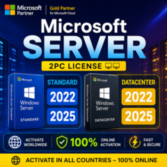 Windows Server Standard & Datacenter | Лицензия на 2ПК | Активация по всему миру