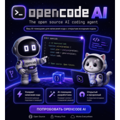 OpenCode AI – GPT-5, Claude, Gemini Pro на 1 Месяц