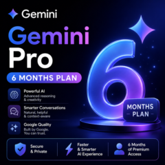 Google Gemini Pro | 6 месяцев | Активация по ссылке |