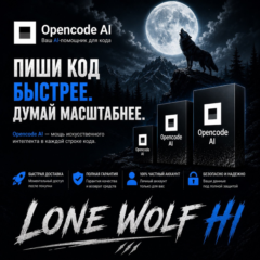 OPENCODE AI | Opencode.ai | Подписка на 1 месяц. ДЕШЕВО, БЫСТРО И КОНФИДЕНЦИАЛЬНО.
