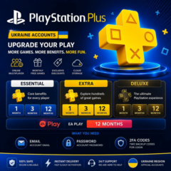 🎮 PlayStation Plus Украина 🇺🇦 | Essential • Extra • Deluxe | 1–12 месяцев