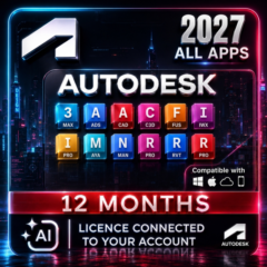 Активация Autodesk All Apps 2024–2027 на 12 месяцев