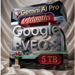 Google VEO-3 (Gemini) AI Pro +Veo 3 Google One (5 ТБ) – 6 месяцев