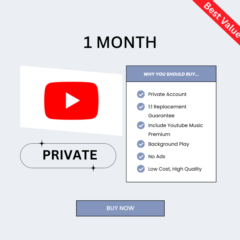YouTube Premium 1 месяц | 30 дней | ЧАСТНЫЙ | ИНДИВИДУАЛЬНЫЙ | ГЛОБАЛЬНЫЙ